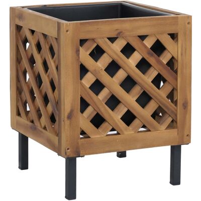 MCW Pflanzkasten P86 Akazie Holz 42x34x34cm Braun MCW Pflanzkasten P86 Akazie Holz 42x34x34cm Braun
