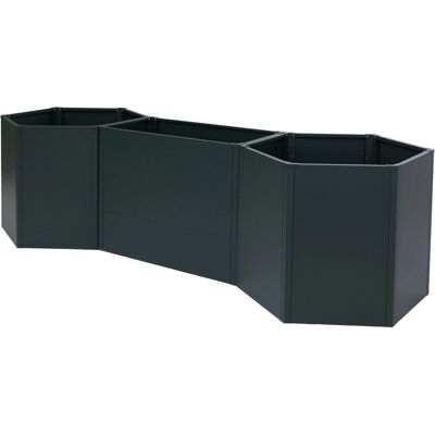 MCW 3er-Set Hochbeet P64 Stahl 77x286x88cm Grün MCW 3er-Set Hochbeet P64 Stahl 77x286x88cm Grün