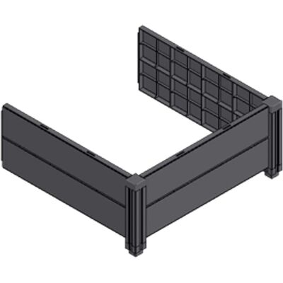 KHW - Demeter Erweiterungsset - Anthrazit - 82x82x31 cm - Raised Bed KHW - Demeter Erweiterungsset - Anthrazit - 82x82x31 cm - Raised Bed