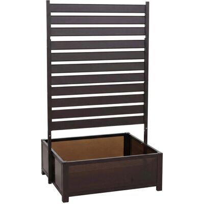 MCW Aluminium Beet mit Rankgitter P97 158x90x75cm Dunkelbraun MCW Aluminium Beet mit Rankgitter P97 158x90x75cm Dunkelbraun
