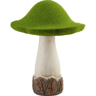 Deko-Pilz aus Polyresin und Kunstrasen Ø 35 cm x 48 cm Grün Deko-Pilz aus Polyresin und Kunstrasen Ø 35 cm x 48 cm Grün
