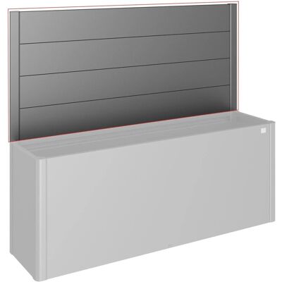 Biohort Sichtschutz für HochBeet 4 m x 1 m mit Acrylglas Dunkelgrau-Metallic Biohort Sichtschutz für HochBeet 4 m x 1 m mit Acrylglas Dunkelgrau-Metallic