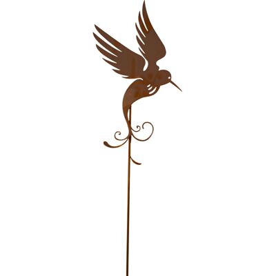 Ferrum Art Design Gartenstab fliegender Kolibri Höhe 145 cm Rostbraun Ferrum Art Design Gartenstab fliegender Kolibri Höhe 145 cm Rostbraun