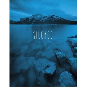 KOMAR Blaues Word Lake Silence Poster - Poster KOMAR Blaues Word Lake Silence Poster - Poster