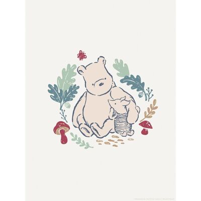 Komar Wandbild Disney Winnie the Pooh Taking Care 30 cm x 40 cm Beige Komar Wandbild Disney Winnie the Pooh Taking Care 30 cm x 40 cm Beige