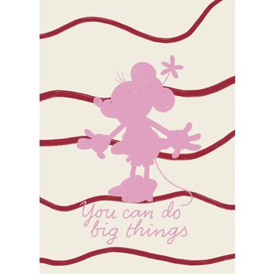 Komar Wandbild Disney Minnie Mouse You Can Do Big Things 50 cm x 70 cm Rosa Komar Wandbild Disney Minnie Mouse You Can Do Big Things 50 cm x 70 cm Rosa
