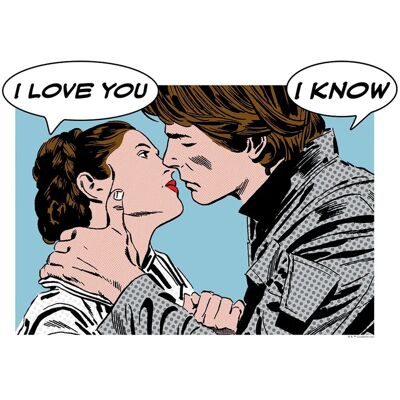 Komar Wandbild Star Wars Leia Han 40 x 30 cm Komar Wandbild Star Wars Leia Han 40 x 30 cm