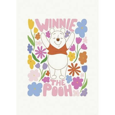 Komar Wandbild Disney Winnie the Pooh Happy Botanical 50 cm x 70 cm Bunt Komar Wandbild Disney Winnie the Pooh Happy Botanical 50 cm x 70 cm Bunt