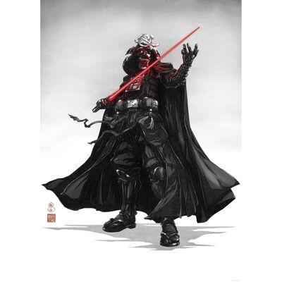 Komar Wandbild Star Wars Vision Samurai Dark Lord 50 cm x 70 cm Rot Komar Wandbild Star Wars Vision Samurai Dark Lord 50 cm x 70 cm Rot