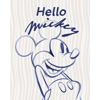 Komar Wandbild Disney Mickey Mouse Hello 40 cm x 50 cm Blau Komar Wandbild Disney Mickey Mouse Hello 40 cm x 50 cm Blau