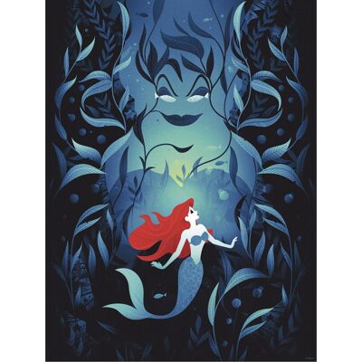 Komar Wandbild Disney Ariel Ursula 30 cm x 40 cm Blau Komar Wandbild Disney Ariel Ursula 30 cm x 40 cm Blau