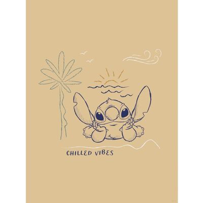 Komar Wandbild Disney Lilo and Stitch Chilled Vibes 30 cm x 40 cm Komar Wandbild Disney Lilo and Stitch Chilled Vibes 30 cm x 40 cm