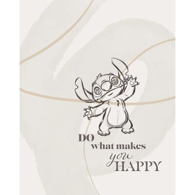 Komar Wandbild Disney Lilo and Stitch Do What Makes You Happy 40 cm x 50 cm Komar Wandbild Disney Lilo and Stitch Do What Makes You Happy 40 cm x 50 cm