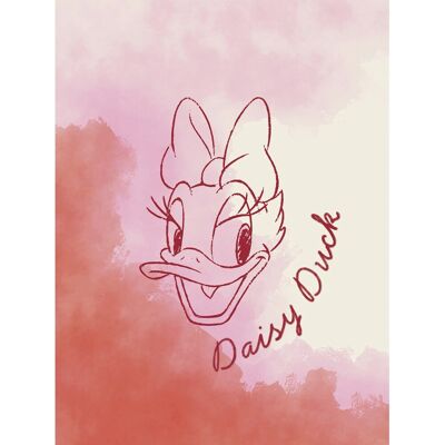 Komar Wandbild Disney Daisy Duck Watercolours 30 cm x 40 cm Rosa Komar Wandbild Disney Daisy Duck Watercolours 30 cm x 40 cm Rosa