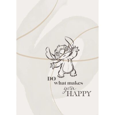 Komar Wandbild Disney Lilo and Stitch Do What Makes You Happy 50 cm x 70 cm Komar Wandbild Disney Lilo and Stitch Do What Makes You Happy 50 cm x 70 cm