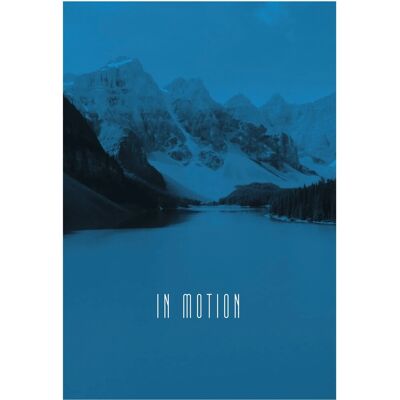 KOMAR Word Lake In Motion Blue - Natur, Bunt, Rechteckiges Poster KOMAR Word Lake In Motion Blue - Natur, Bunt, Rechteckiges Poster