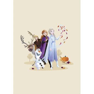 Komar Wandbild Disney Frozen Autumn Feeling 50 cm x 70 cm Beige Komar Wandbild Disney Frozen Autumn Feeling 50 cm x 70 cm Beige