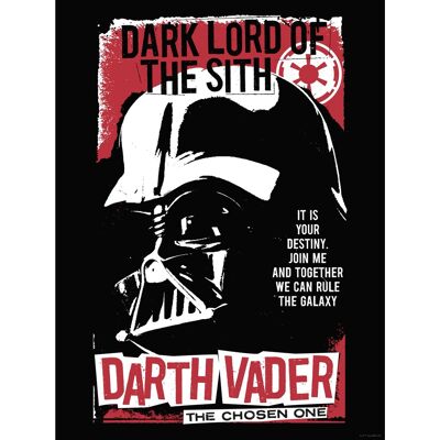 Komar Wandbild Star Wars Darth Vader The Chosen One 30 cm x 40 cm Rot Komar Wandbild Star Wars Darth Vader The Chosen One 30 cm x 40 cm Rot
