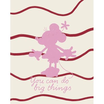 Komar Wandbild Disney Minnie Mouse You Can Do Big Things 40 cm x 50 cm Rosa Komar Wandbild Disney Minnie Mouse You Can Do Big Things 40 cm x 50 cm Rosa