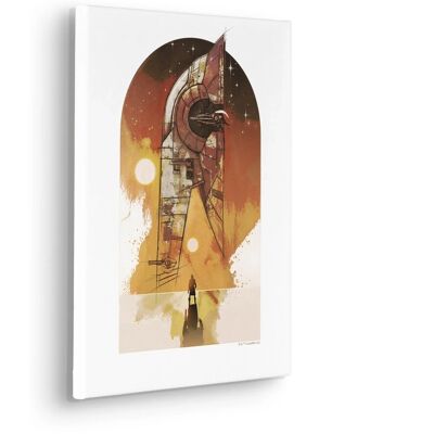 Komar Keilrahmenbild Star Wars Boba Fett Starship Braun Komar Keilrahmenbild Star Wars Boba Fett Starship Braun