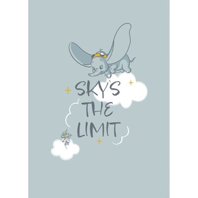 Komar Wandbild Disney Dumbo Sky's the Limit 50 cm x 70 cm Blau Komar Wandbild Disney Dumbo Sky's the Limit 50 cm x 70 cm Blau