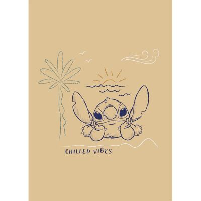 Komar Wandbild Disney Lilo and Stitch Chilled Vibes 50 cm x 70 cm Komar Wandbild Disney Lilo and Stitch Chilled Vibes 50 cm x 70 cm