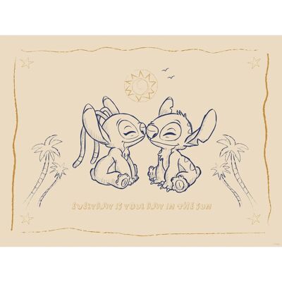 Komar Wandbild Disney Lilo and Stitch Your Day in the Sun 40 cm x 30 cm Komar Wandbild Disney Lilo and Stitch Your Day in the Sun 40 cm x 30 cm