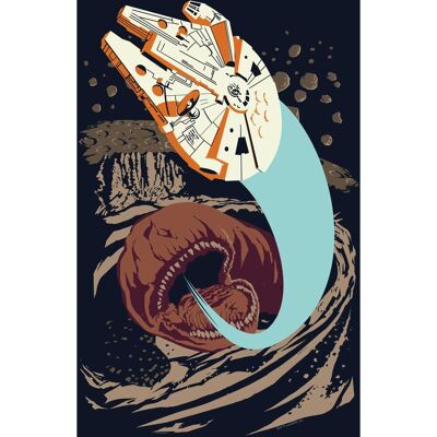 Komar Wandbild Star Wars Worm 30 x 40 cm Komar Wandbild Star Wars Worm 30 x 40 cm