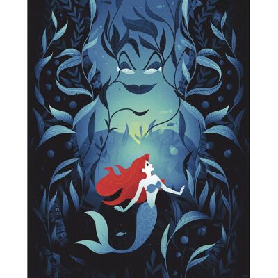Komar Wandbild Disney Ariel Ursula 40 cm x 50 cm Blau Komar Wandbild Disney Ariel Ursula 40 cm x 50 cm Blau