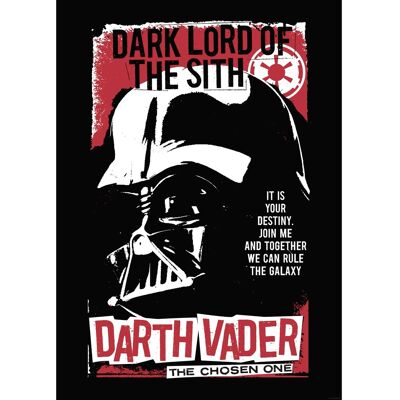 Komar Wandbild Star Wars Darth Vader The Chosen One 50 cm x 70 cm Rot Komar Wandbild Star Wars Darth Vader The Chosen One 50 cm x 70 cm Rot