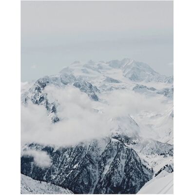 KOMAR Berge Wolken Poster - 40x50 cm - Natur, Bunte Wanddekoration KOMAR Berge Wolken Poster - 40x50 cm - Natur, Bunte Wanddekoration