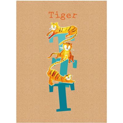 KOMAR ABC Animal T Poster - Bunt, 70cm x 50cm - Poster KOMAR ABC Animal T Poster - Bunt, 70cm x 50cm - Poster