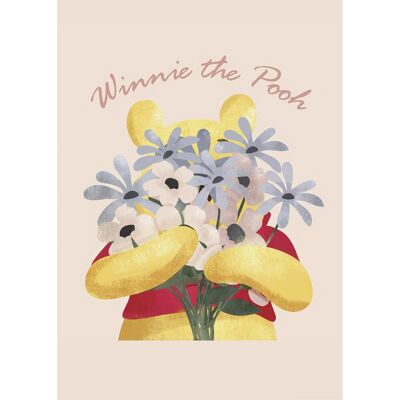 Komar Wandbild Disney Winnie the Pooh Into The Blooms 50 cm x 70 cm Gelb Komar Wandbild Disney Winnie the Pooh Into The Blooms 50 cm x 70 cm Gelb