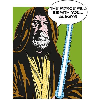 Komar Wandbild Star Wars Obi Wan 40 x 50 cm Komar Wandbild Star Wars Obi Wan 40 x 50 cm