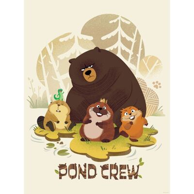 Komar Wandbild Disney Pixar Hoppers Pond Crew 30 cm x 40 cm Grün Komar Wandbild Disney Pixar Hoppers Pond Crew 30 cm x 40 cm Grün