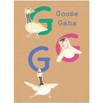 Komar Wandbild ABC Animal G 40 x 50 cm Komar Wandbild ABC Animal G 40 x 50 cm