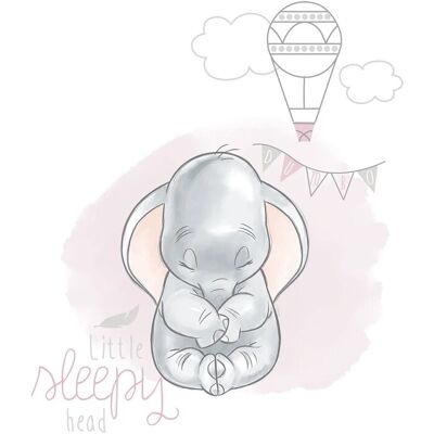 Komar Wandbild Dumbo Sleepy 30 cm x 40 cm Komar Wandbild Dumbo Sleepy 30 cm x 40 cm