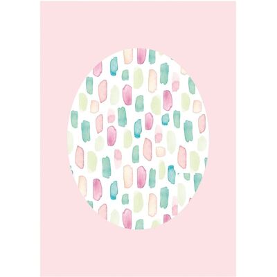 KOMAR - Shelly Patterns Rose - 30x40 cm - Poster KOMAR - Shelly Patterns Rose - 30x40 cm - Poster