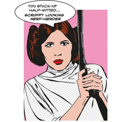 Komar Star Wars Leia Wandbild - Bunt, 40x50cm Komar Star Wars Leia Wandbild - Bunt, 40x50cm