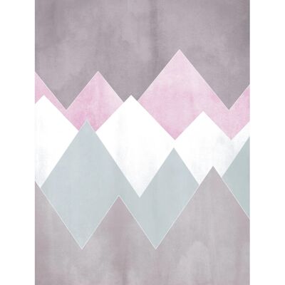 KOMAR Sunrise Mountain Gentle Poster - Bunt - 50cm x 40cm KOMAR Sunrise Mountain Gentle Poster - Bunt - 50cm x 40cm
