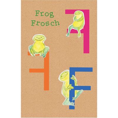 Komar Wandbild ABC Animal F 50 x 70 cm Komar Wandbild ABC Animal F 50 x 70 cm