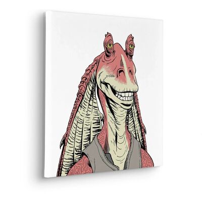 Komar Keilrahmenbild Star Wars Jar Jar Binks Rot Komar Keilrahmenbild Star Wars Jar Jar Binks Rot