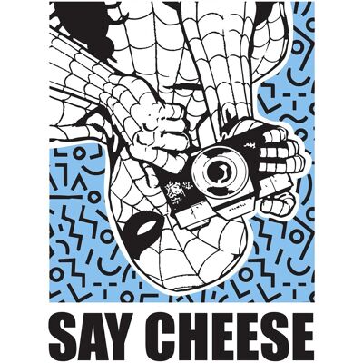 Komar Wandbild Marvel Spider-Man Say Cheese Blue 50 cm x 70 cm Komar Wandbild Marvel Spider-Man Say Cheese Blue 50 cm x 70 cm