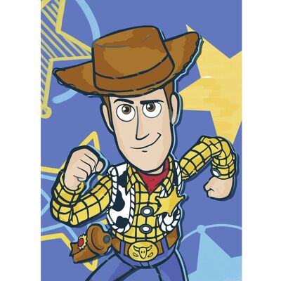 Komar Wandbild Disney and Pixar Toy Story Woody 50 cm x 70 cm Blau Komar Wandbild Disney and Pixar Toy Story Woody 50 cm x 70 cm Blau