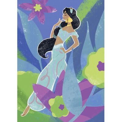 Komar Wandbild Disney Princess Jasmine in Blue 50 cm x 70 cm Komar Wandbild Disney Princess Jasmine in Blue 50 cm x 70 cm