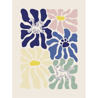 Komar Wandbild Disney The Lion King Between Flowers 30 cm x 40 cm Bunt Komar Wandbild Disney The Lion King Between Flowers 30 cm x 40 cm Bunt
