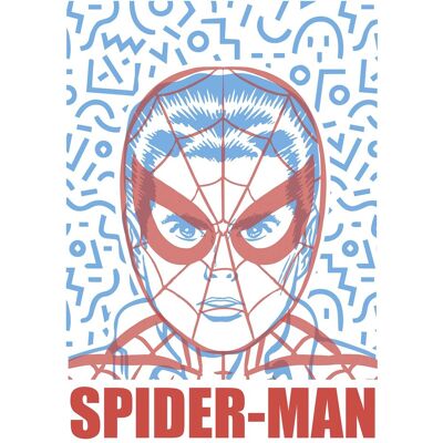 Komar Wandbild Marvel Spider-Man Face 50 cm x 70 cm Blau Komar Wandbild Marvel Spider-Man Face 50 cm x 70 cm Blau