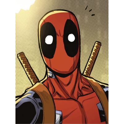 Komar Wandbild Marvel Deadpool Holup 30 cm x 40 cm Rot Komar Wandbild Marvel Deadpool Holup 30 cm x 40 cm Rot