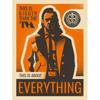Komar Wandbild Marvel Loki This is About Everything 30 cm x 40 cm Orange Komar Wandbild Marvel Loki This is About Everything 30 cm x 40 cm Orange