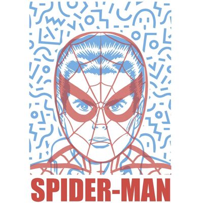 Komar Wandbild Marvel Spider-Man Face 40 cm x 50 cm Blau Komar Wandbild Marvel Spider-Man Face 40 cm x 50 cm Blau